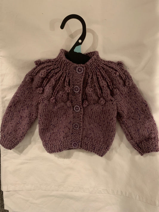 New born size cardigan