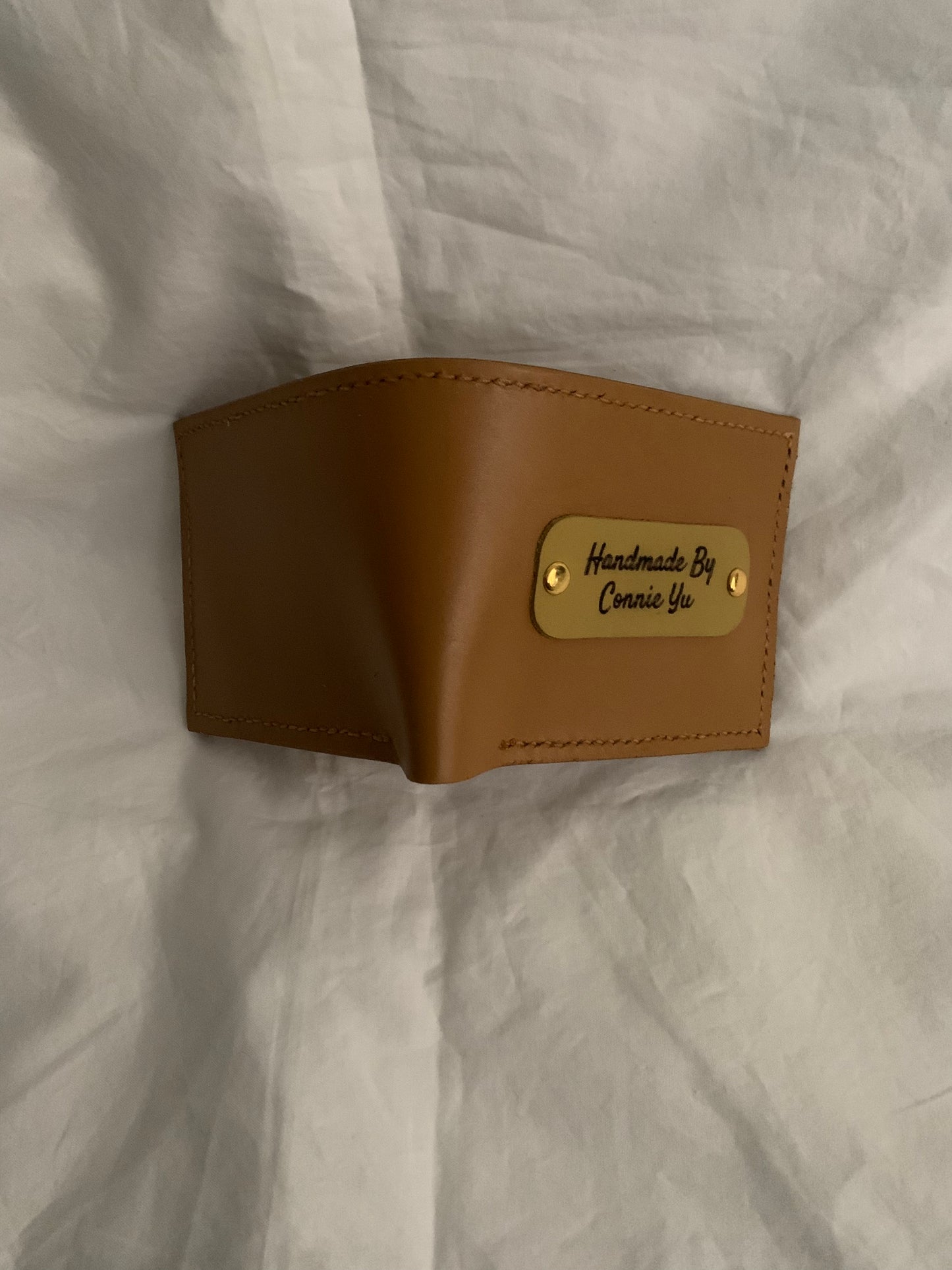 Tan colour leather wallet