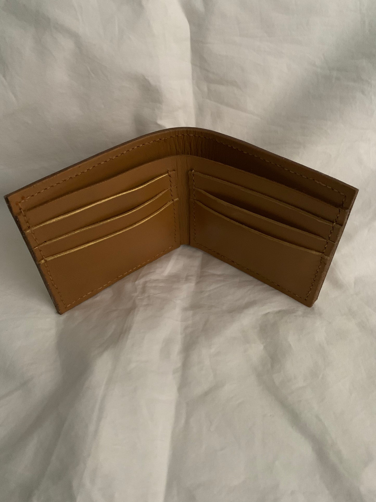 Tan colour leather wallet