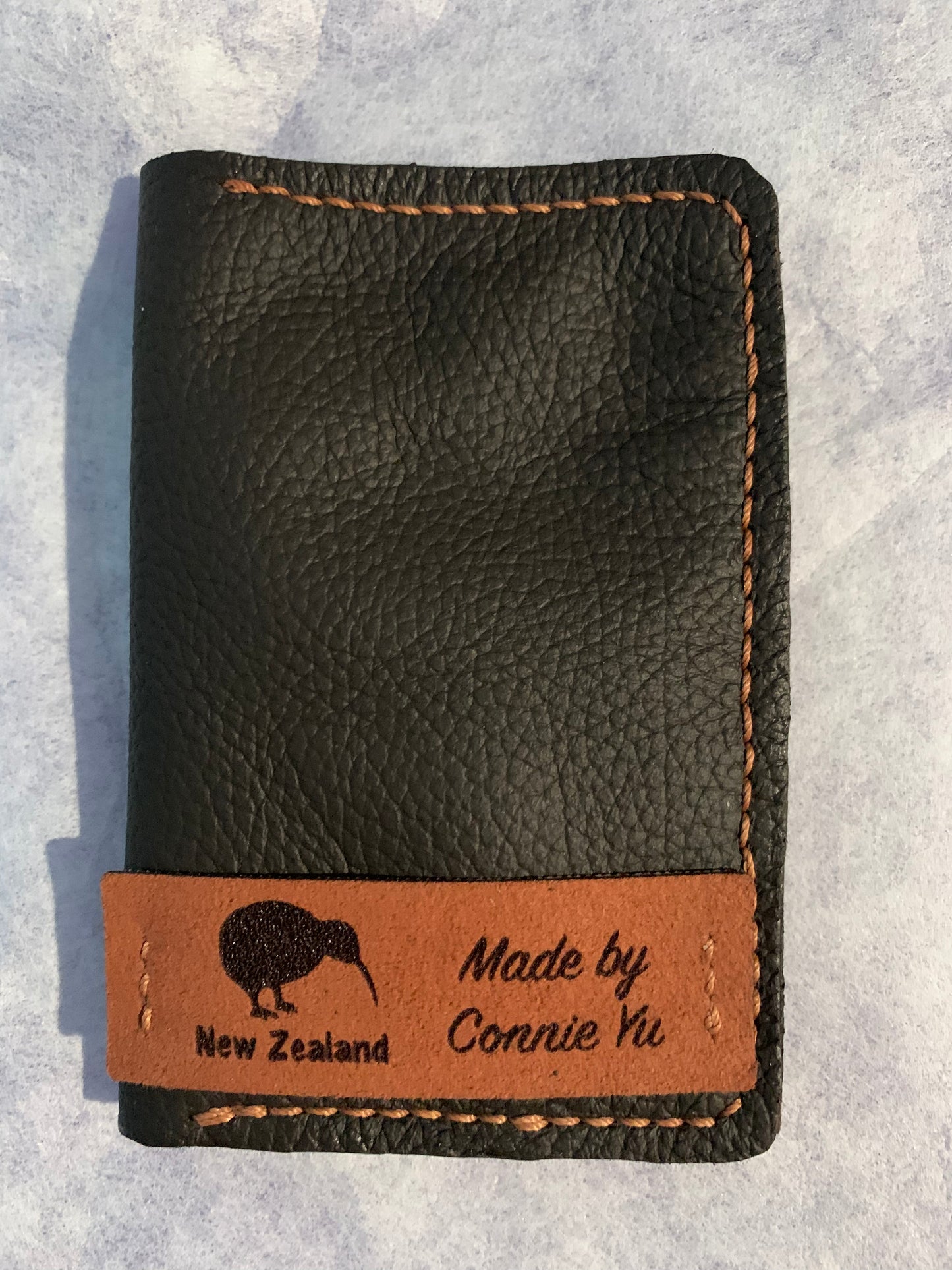 Dark brown card wallet