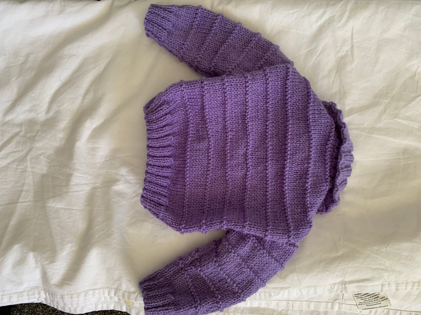 Lilac colour cardigan 0-3 months old size