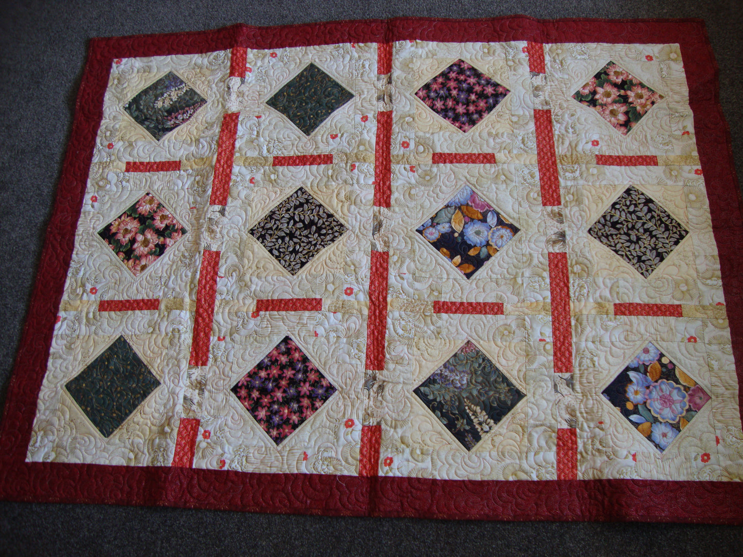 Triangle in a square Quilt