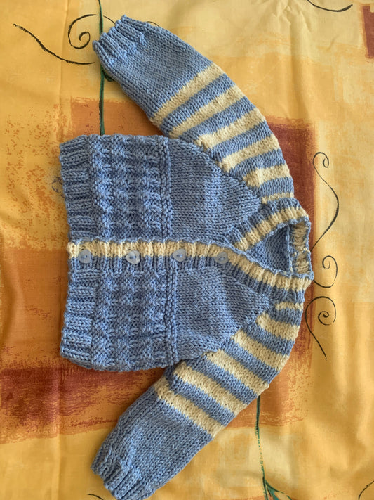 Newborn size cardi for boy