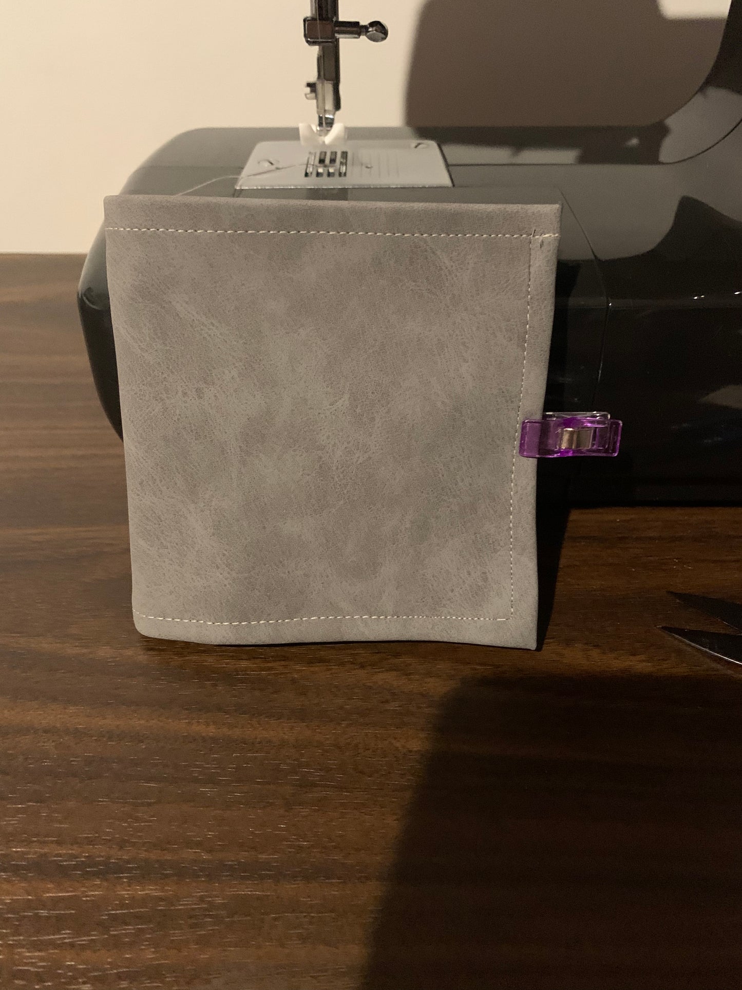 Grey colour double fold wallet