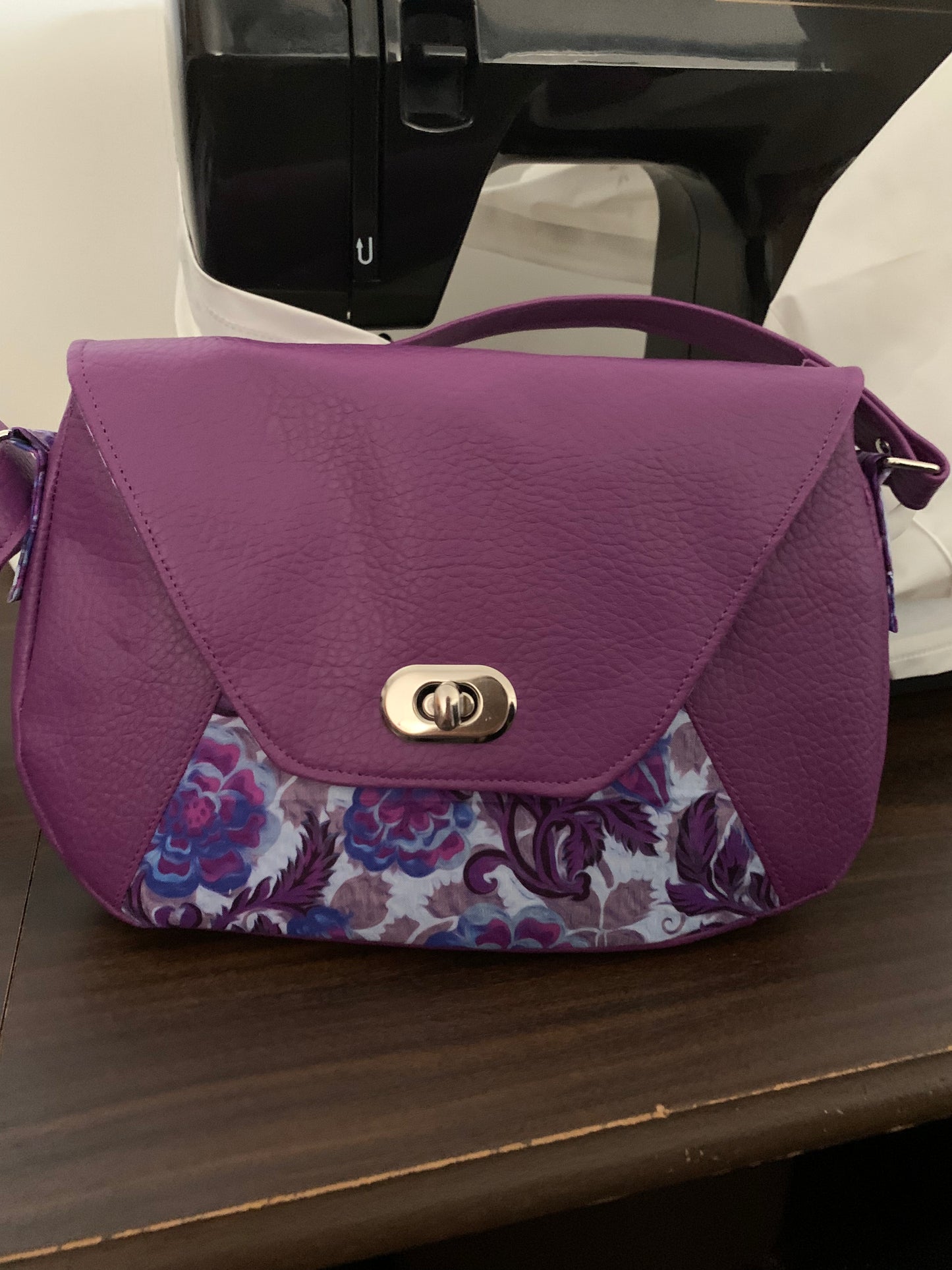 New purple saddlebag